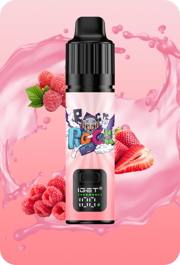 Iget Blue Raspberry Vape IGET Barplus Strawberry Raspberry Vape For Sale – 1OK Puffs