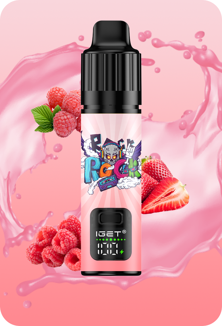 Iget Blue Raspberry Vape IGET Barplus Strawberry Raspberry Vape For Sale – 1OK Puffs